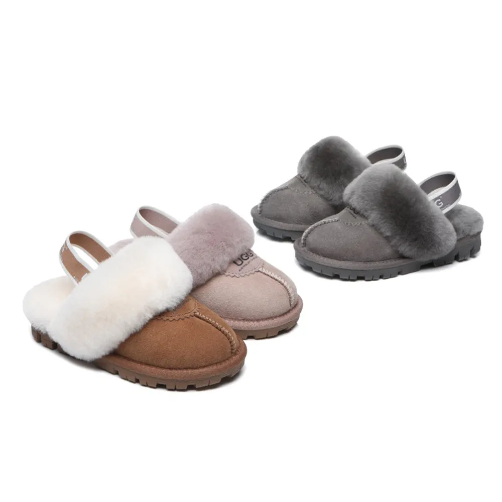 Australian Shepherd Kids Slingback UGG Slipper Kids Waffle Plus #AS2043K