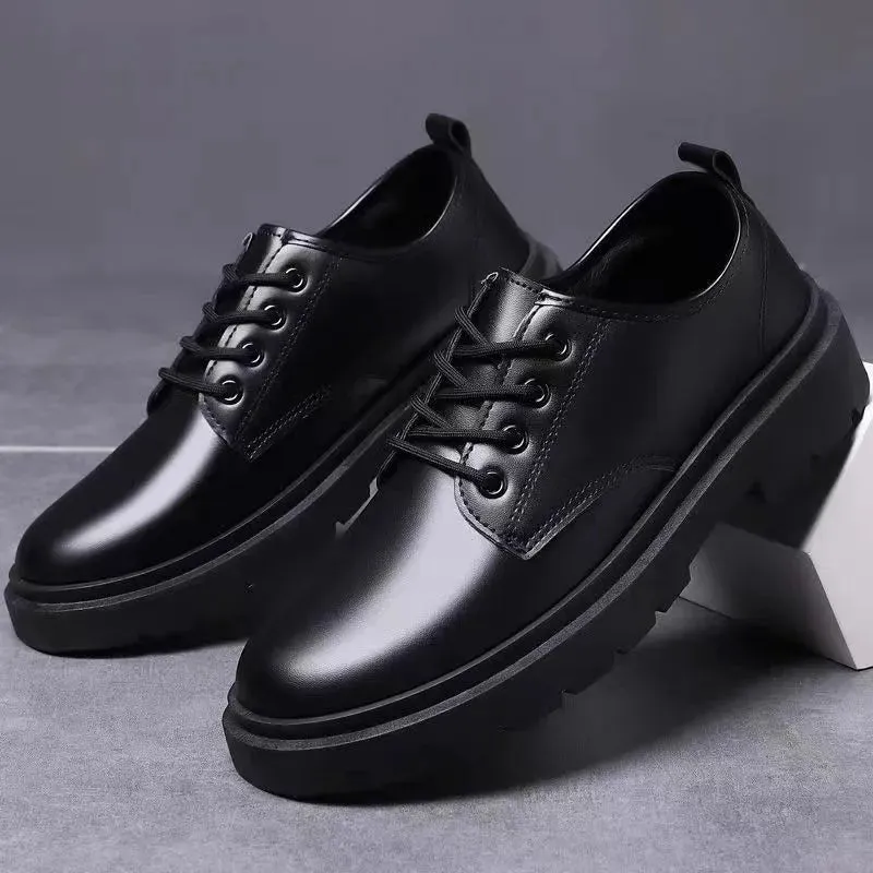 binfenxie  -  British Style Shoes for Men’s Genuine Leather Business Formal Oxfords Footwear Quality Leather Breathable Comfort Wedding Shoes