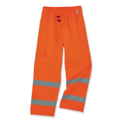 Glowear 8915 Class E Hi-vis Rain Pants, Small, Orange, Ships In 1-3 Business Days