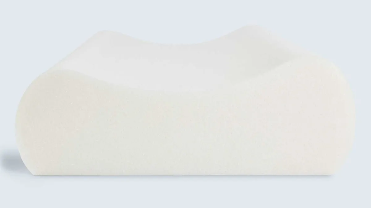 Satin Beauty Pillow Contoured Memory Foam Helps minimise wrinkles